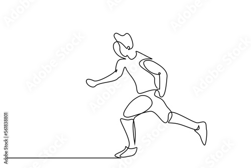 boy young healthy running joy race athlete line art