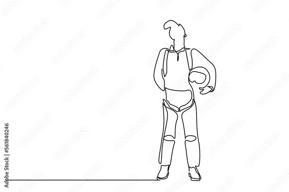 astronaut man standing full body pose