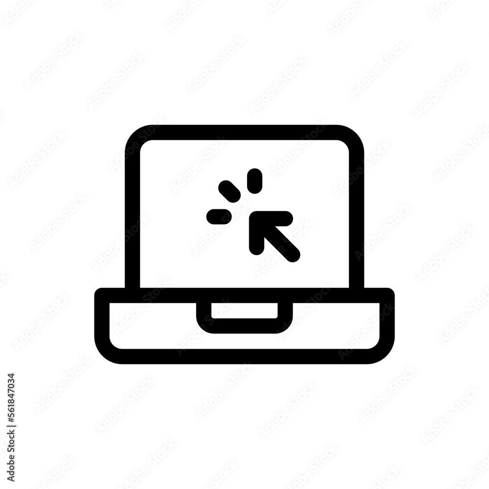 laptop line icon laptop line icon