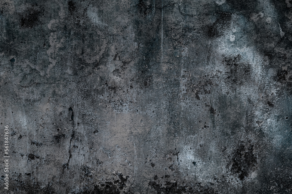 Rough grunge textured old abandoned concrete wall