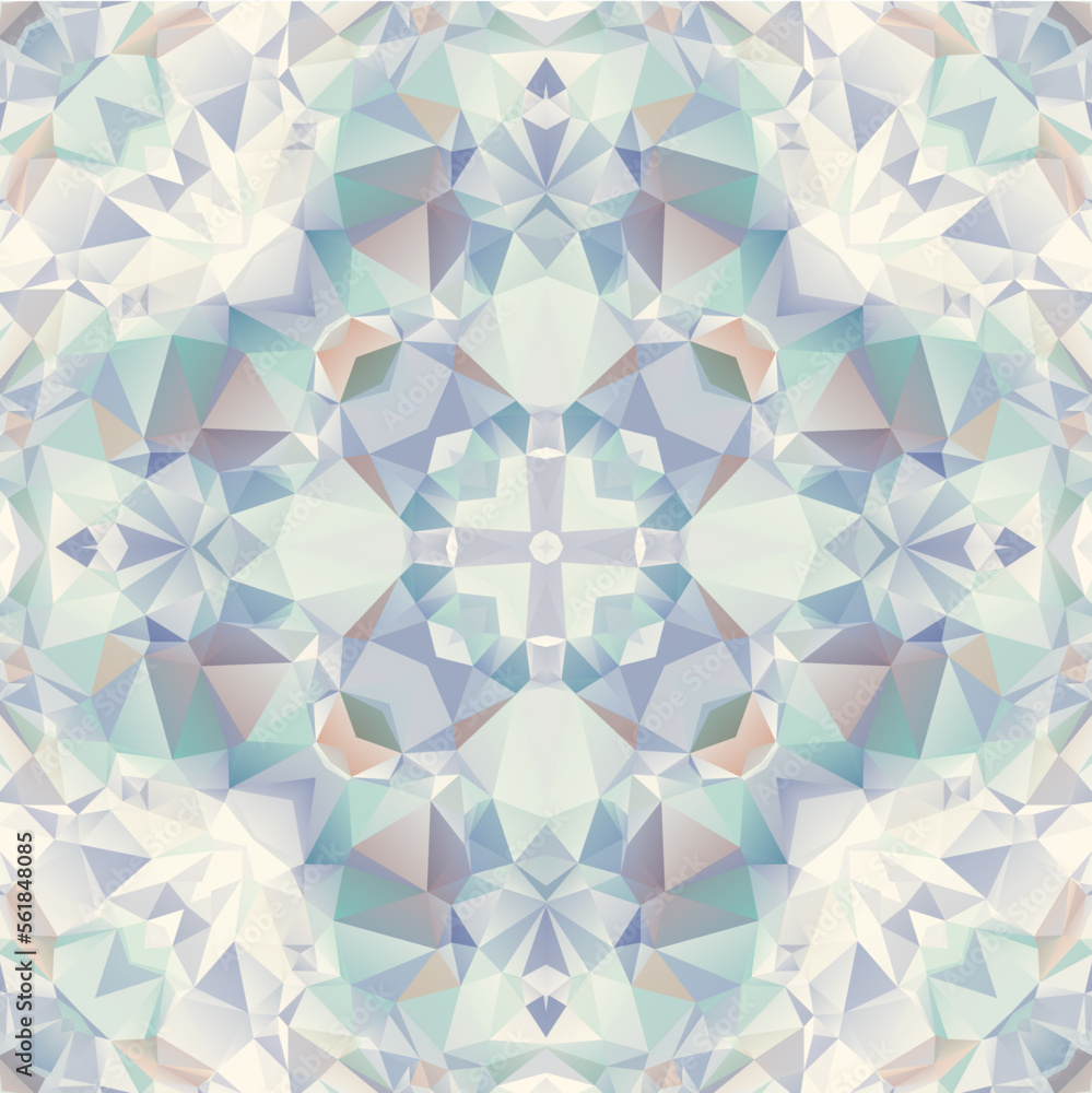 Geometric seamless pattern design. Repeat textile design. Mosaic pattern. Ceramic tiles. Fabric print.