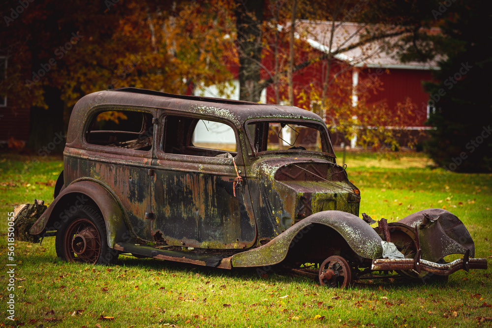 Rusted out Car