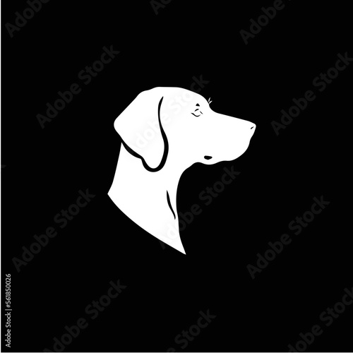 Minimalist Canine Head Vector