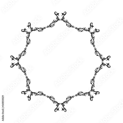 Wallpaper Mural frames in vintage style with elements of ornament, art, pattern, background, texture Torontodigital.ca