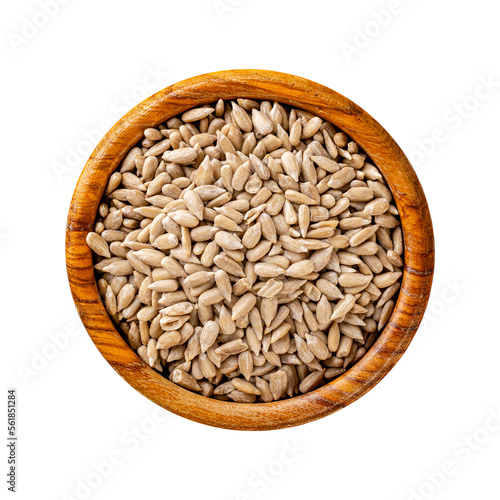 Fotografie Peeled sunflower seeds
