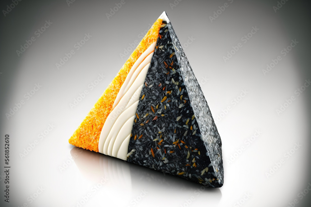Triangle kimbap in Korean Similar to Japanese rice ball onigiri, samgak