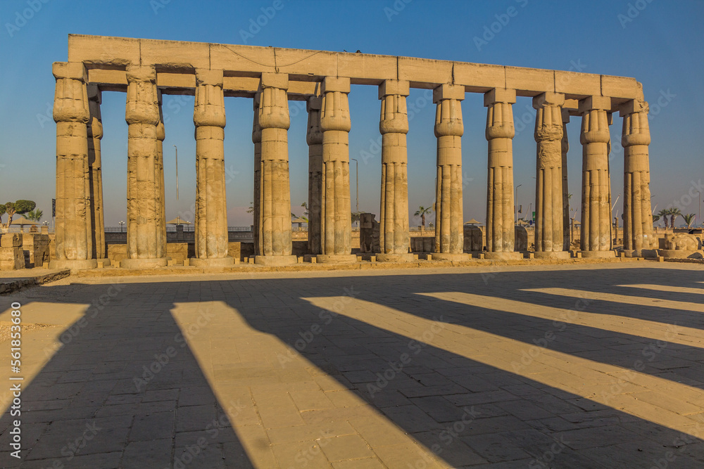 Columns of the Luxor temple, Egypt