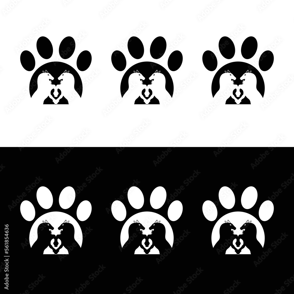 Pet horse animal vector logo design . icon logo . silhouette logo Pet horse animal vector logo design . icon logo . silhouette logo