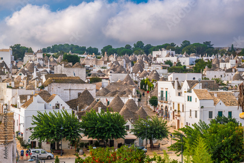 Alberobello, Italy Old Town View with Trulli