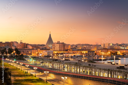 Fototapete Syracuse, Sicily, Italy Town Skyline