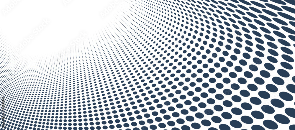 Dotted vector abstract background, black dots in perspective flow, dotty texture abstraction, big data technology image, single color cool backdrop. Dotted vector abstract background, black dots in perspective flow, dotty texture abstraction, big data technology image, single color cool backdrop.