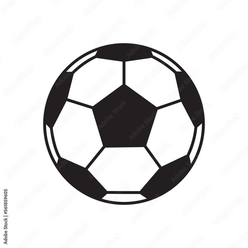 Fototapeta premium Soccer ball icon. Soccer ball symbol. Soccer ball Transparent background. Soccer ball PNG 