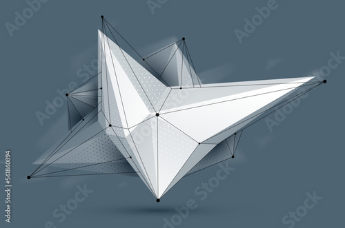 Low poly abstract form, vec...