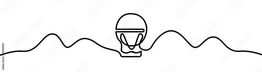 Travel Balloon shape drawing by continuos line, thin line design Travel Balloon shape drawing by continuos line, thin line design