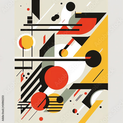 Geometric graphic design texture  flat vectors and colors  sharp focus  illustration made with Generative AI