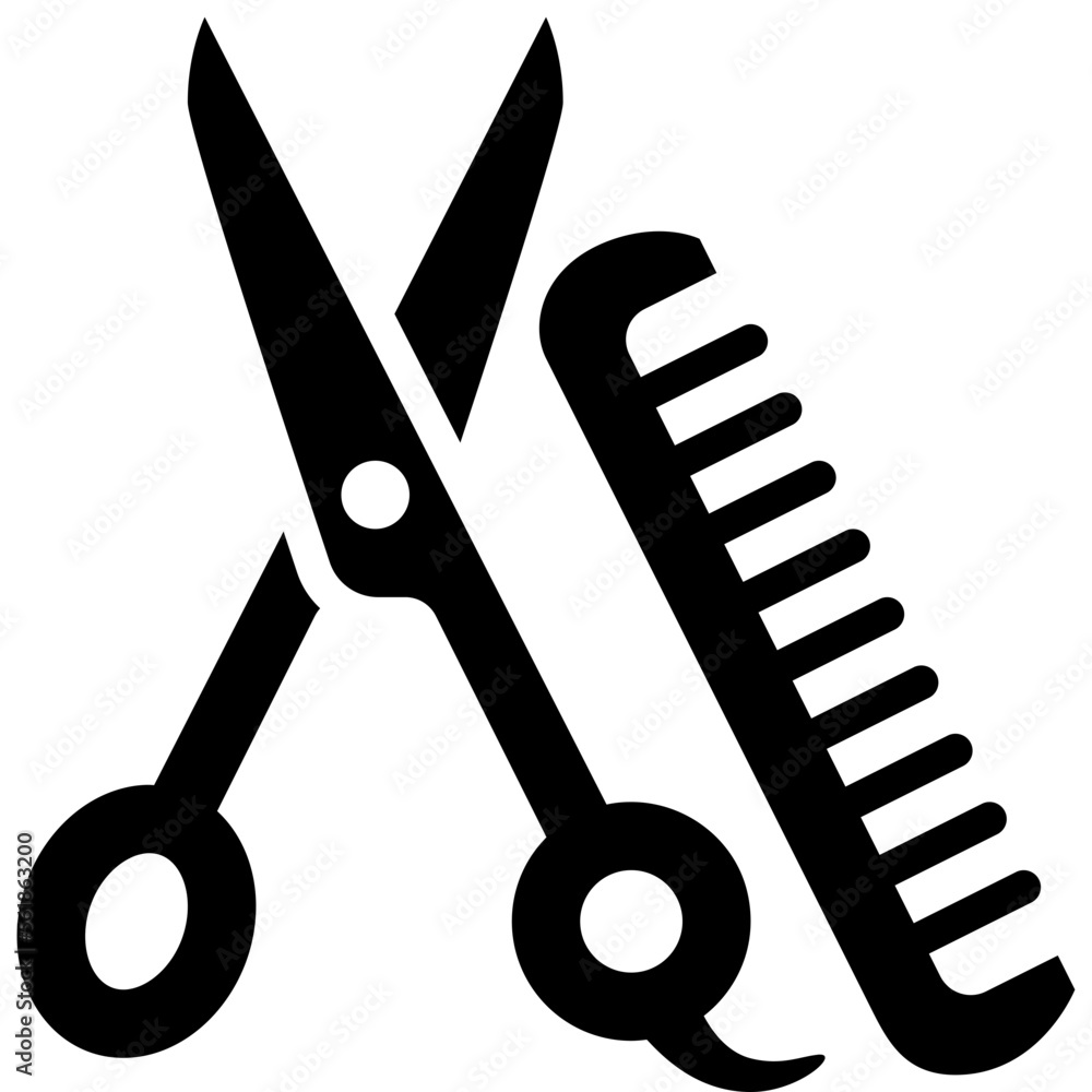 hair salon solid icon hair salon solid icon