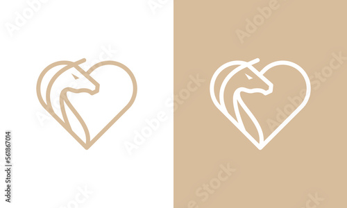 Fotografie, Tablou horse care logo design