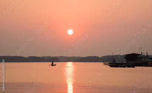 View of the sea at sunset