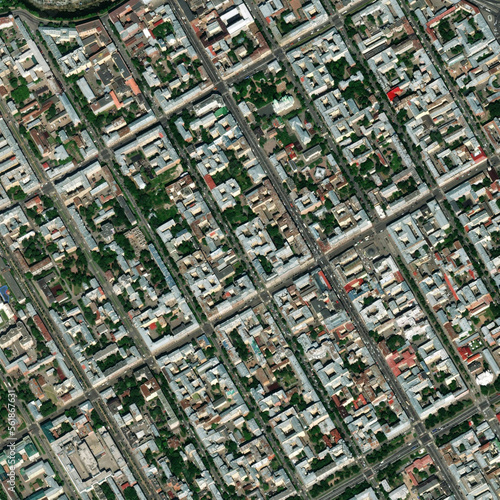 Satellite downtown Saint-Petersburg map background. Air city terrain panorama. Simple creative town backdrop. photo