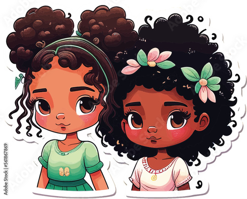 Cartoon, comic, Cute, Kawaii, Character, Bipoc, Logo, Illustration, handdrawn, 2d, children, kids, kidsromm, book, book art, coloring book, childrens, book, art, vectorized, 