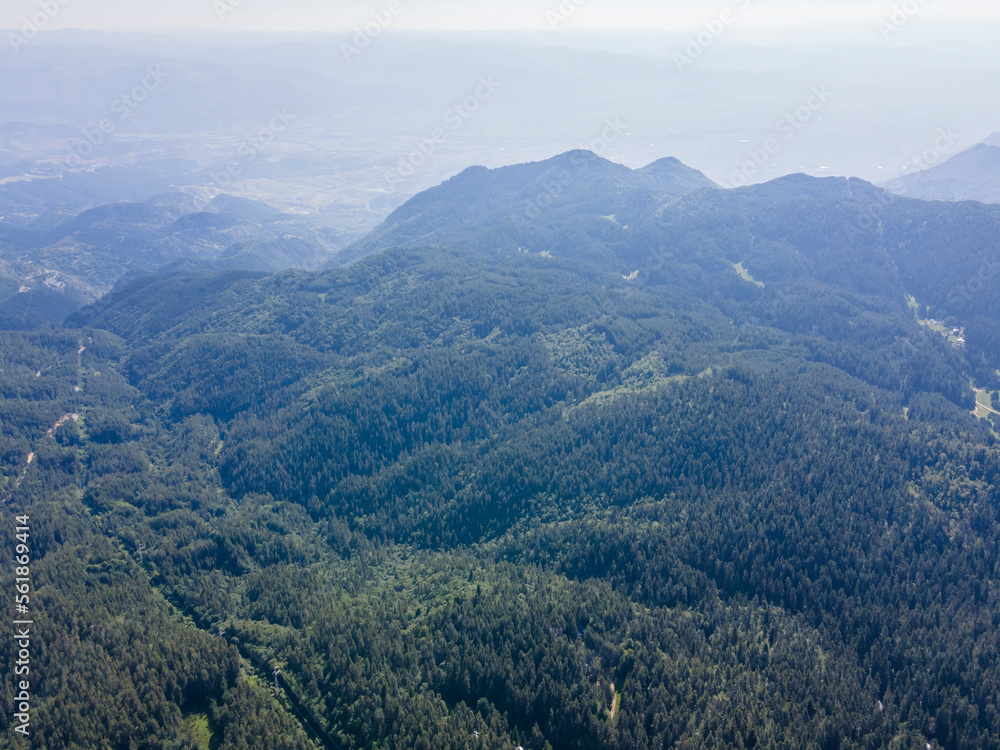 Naklejka premium Aerial view of Popovi Livadi Area, Pirin Mountain, Bulgaria