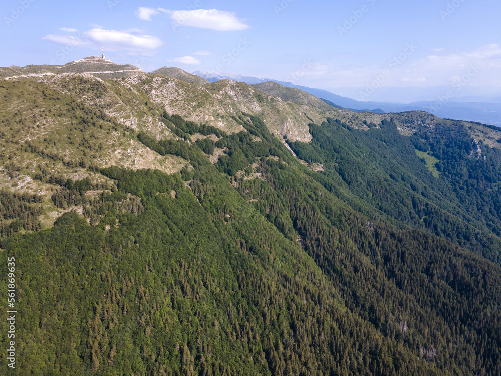 Aerial view of Popovi Livadi Area, Pirin Mountain, Bulgaria Aerial view of Popovi Livadi Area, Pirin Mountain, Bulgaria