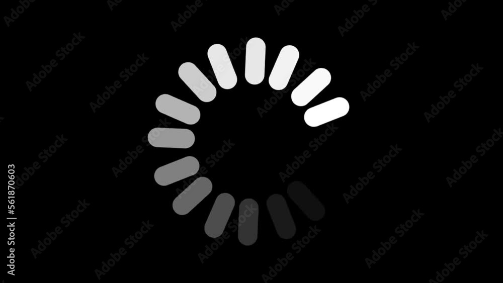 Loading icon isolated on black background Loading icon isolated on black background