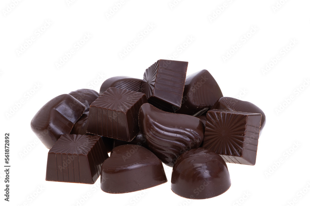 chocolate candies isolated chocolate candies isolated