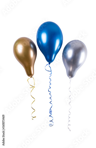 colored balloons isolated