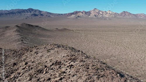 Aerial flyover of Death Valley photo
