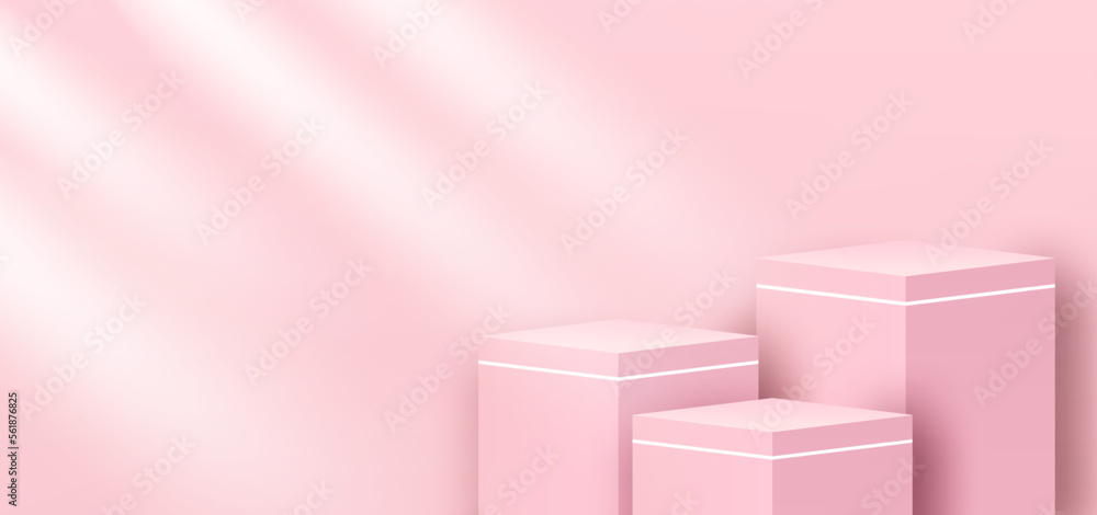Theme product display podium. product stand on pink background. Vector. Theme product display podium. product stand on pink background. Vector.
