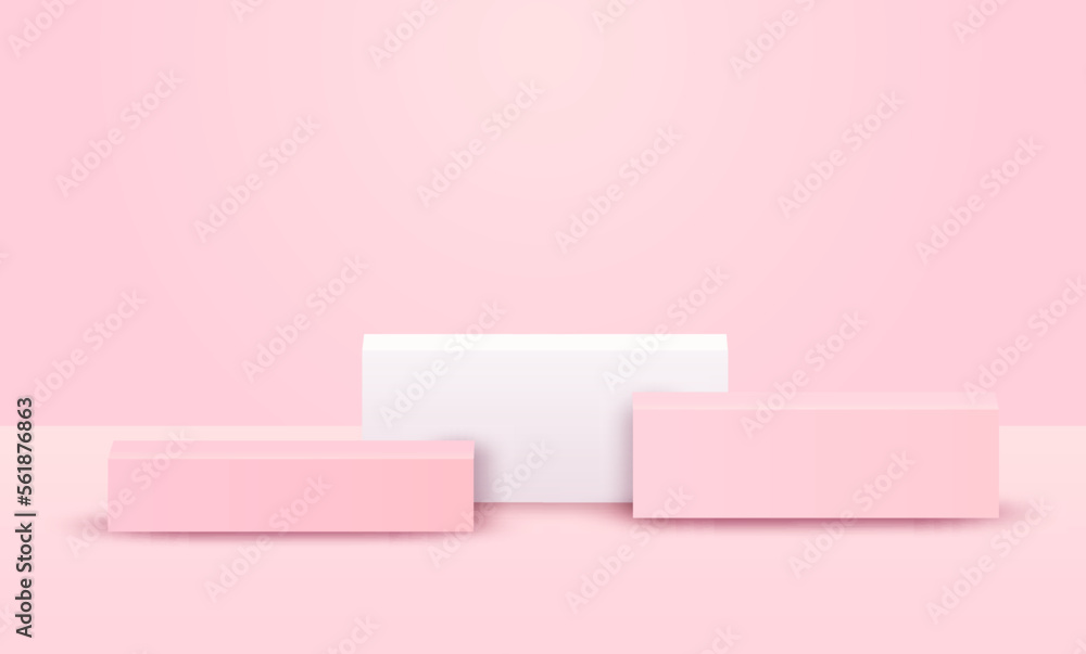 Theme product display podium. product stand on pink background. Vector. Theme product display podium. product stand on pink background. Vector.