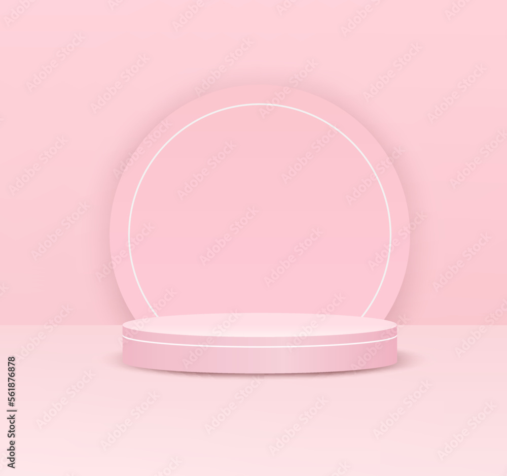 Theme product display podium. product stand on pink background. Vector. Theme product display podium. product stand on pink background. Vector.