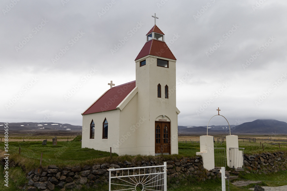 Church in rural Iceland.