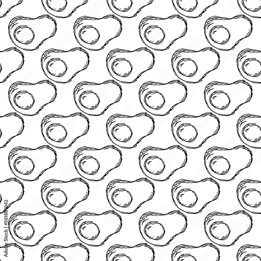 Seamless pattern with egg icons Seamless pattern with egg icons