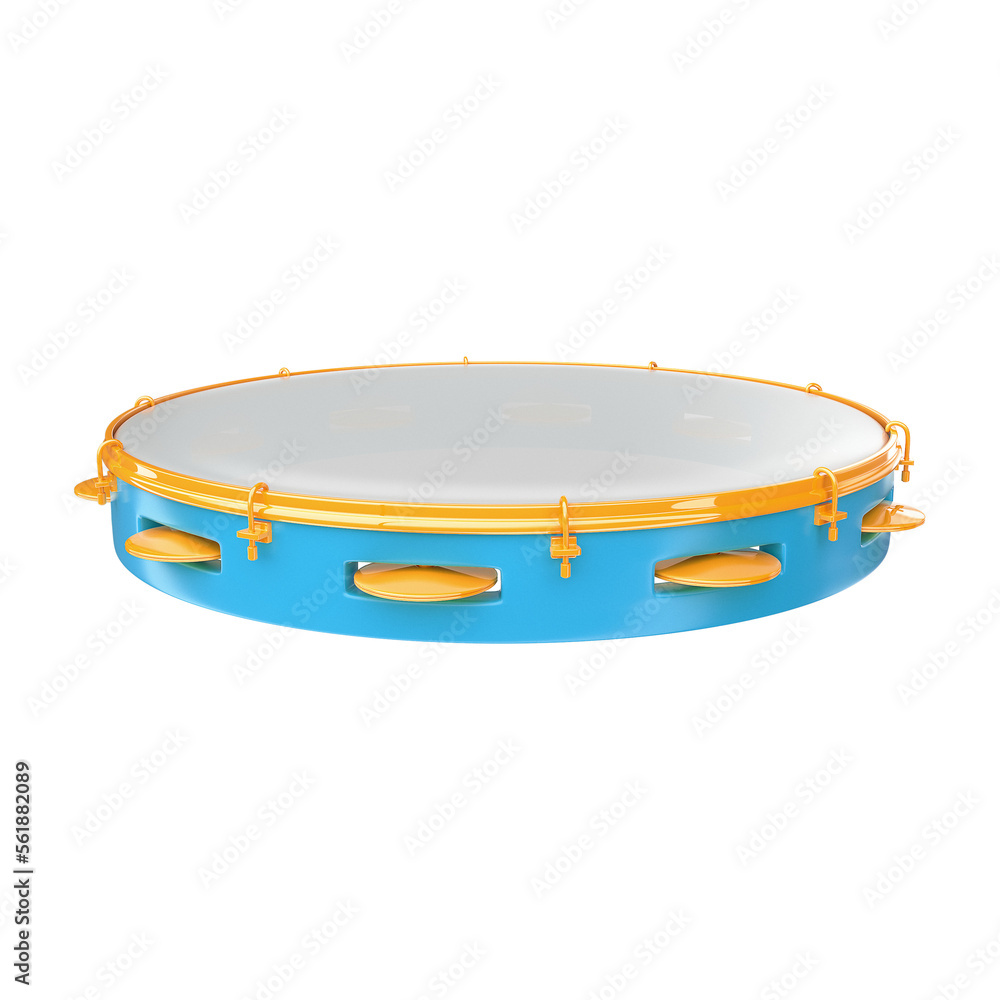 Pandeiro 3D Render Isolado Pandeiro 3D Render Isolado