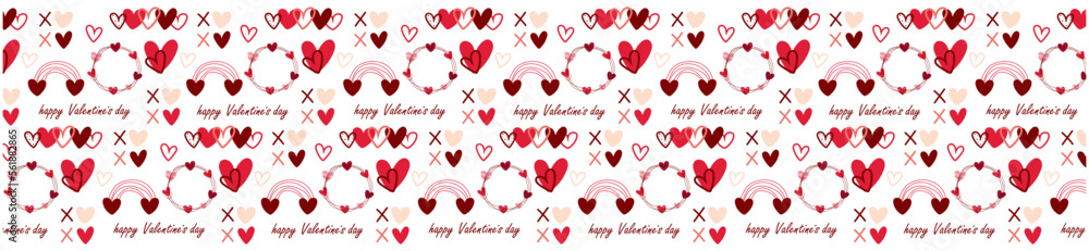 Vector illustrations for greeting cards, backgrounds, posters. Valentine's day