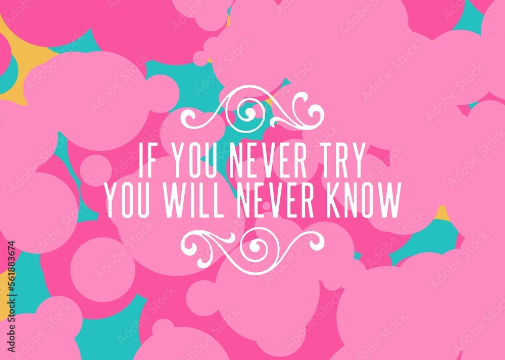 If You Never Try You Will Never Know Inspiration and motivation quotes If You Never Try You Will Never Know Inspiration and motivation quotes