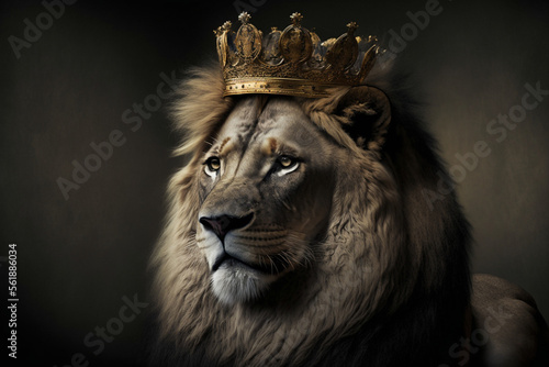 portrait of a lion
