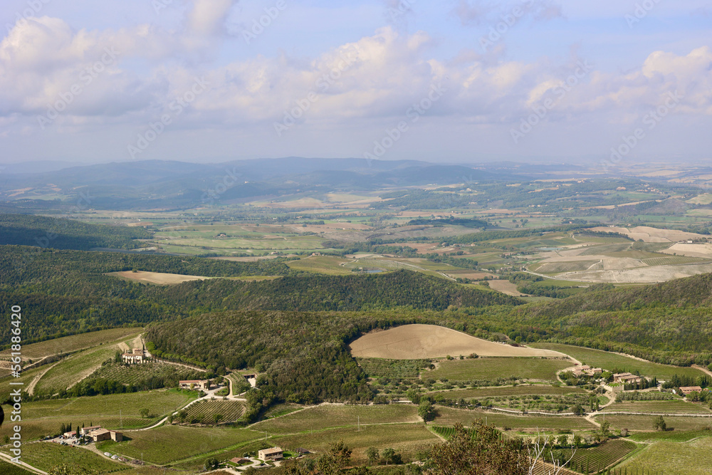 Landscape from Tuscany, Province of Siena, Italy. 