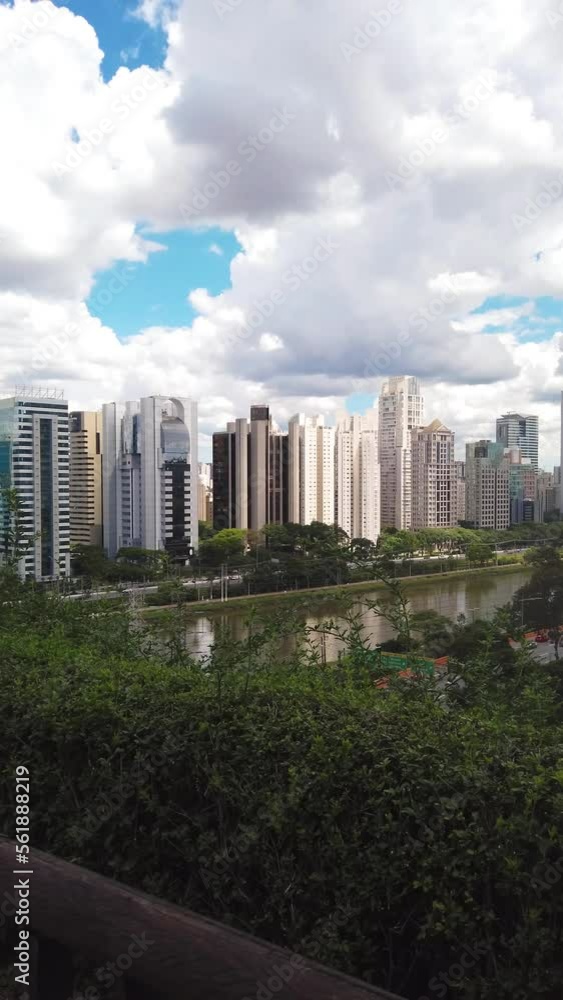 São Paulo, Brazil Skyline. Vertical video. São Paulo, Brazil Skyline. Vertical video.