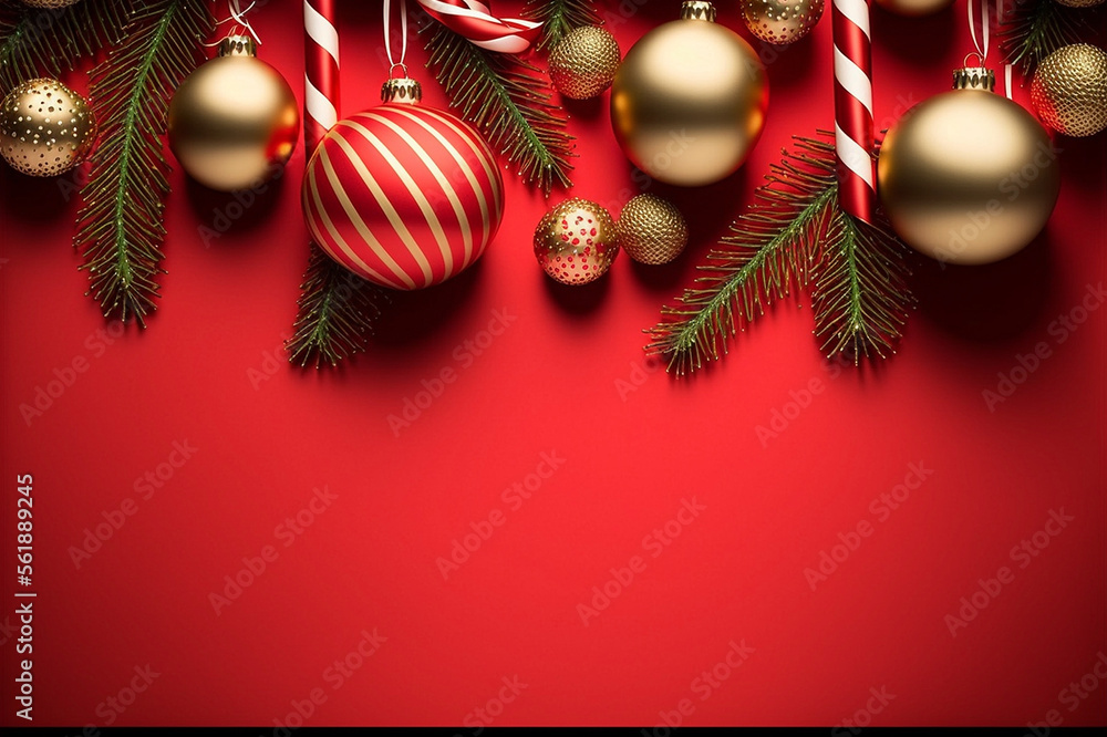 christmas background with red balls empty space for text - gift cards, invitations christmas background with red balls empty space for text - gift cards, invitations
