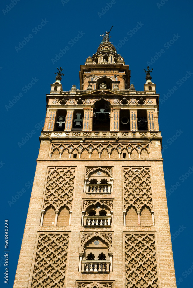 The Giralda tower in Seville, Spain