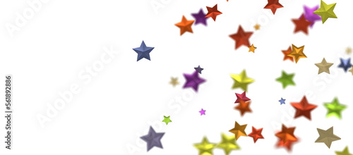 stars. Confetti celebration  Falling colour abstract decoration for party  birthday celebrate 