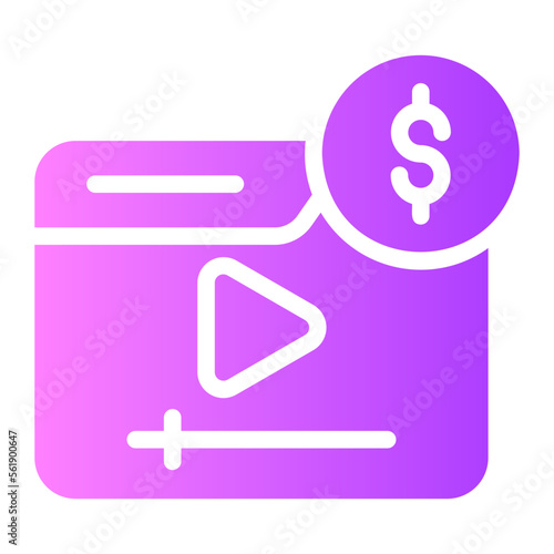 paid content gradient icon