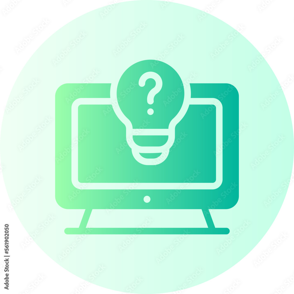 design thinking gradient icon