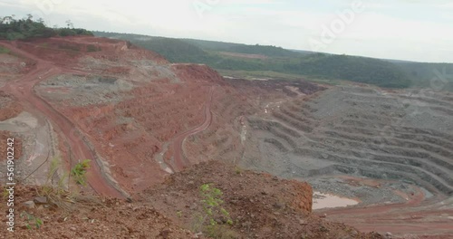 Niobi, Tantalum and Tin mining area in the middle of the Amazon rainforest