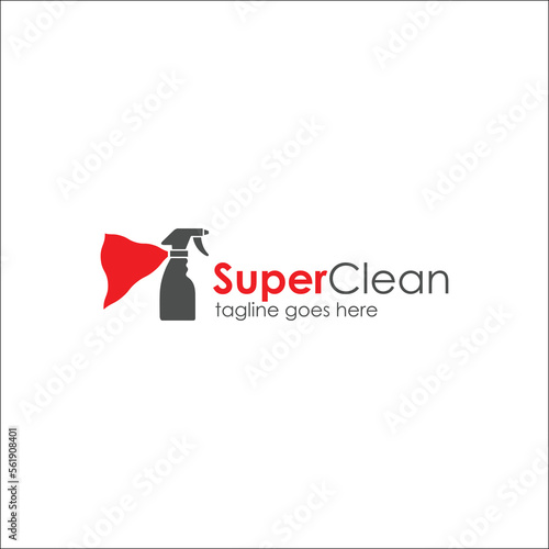 Super Clean Logo Design Template with clean tools icon. Perfect for business, company, restaurant, mobile, app, etc