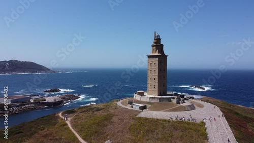 lighthouse in coruña