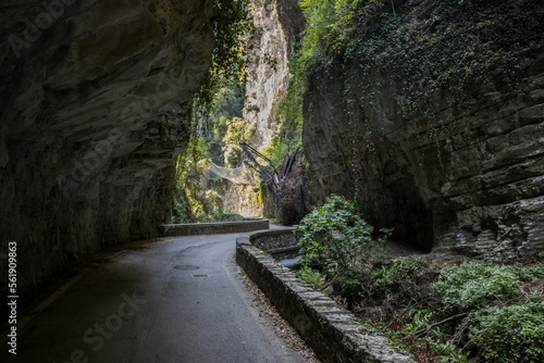 Strada della Forra panoramic road through the gorge on Lake Garda